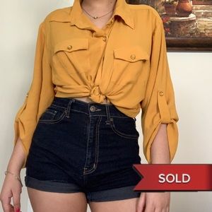 New Glory Yellow Button-down
